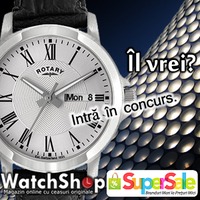 Castiga usor un ceas elvetian in valoare de 500 de lei, cu WatchShop si SuperSale!