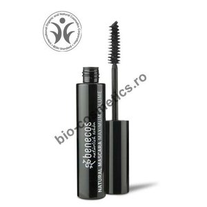 benecos NATURAL MASCARA - MAXIMUM VOLUME - deep black