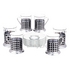 Set 6 cani de inox si sticla pentru cafea sau ceai