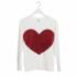 Bluza heart ivoire