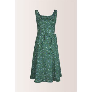 Rochie verde din bumbac