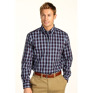 Nautica L/S Wrinkle-Resistant Saturated Plaid Shirt